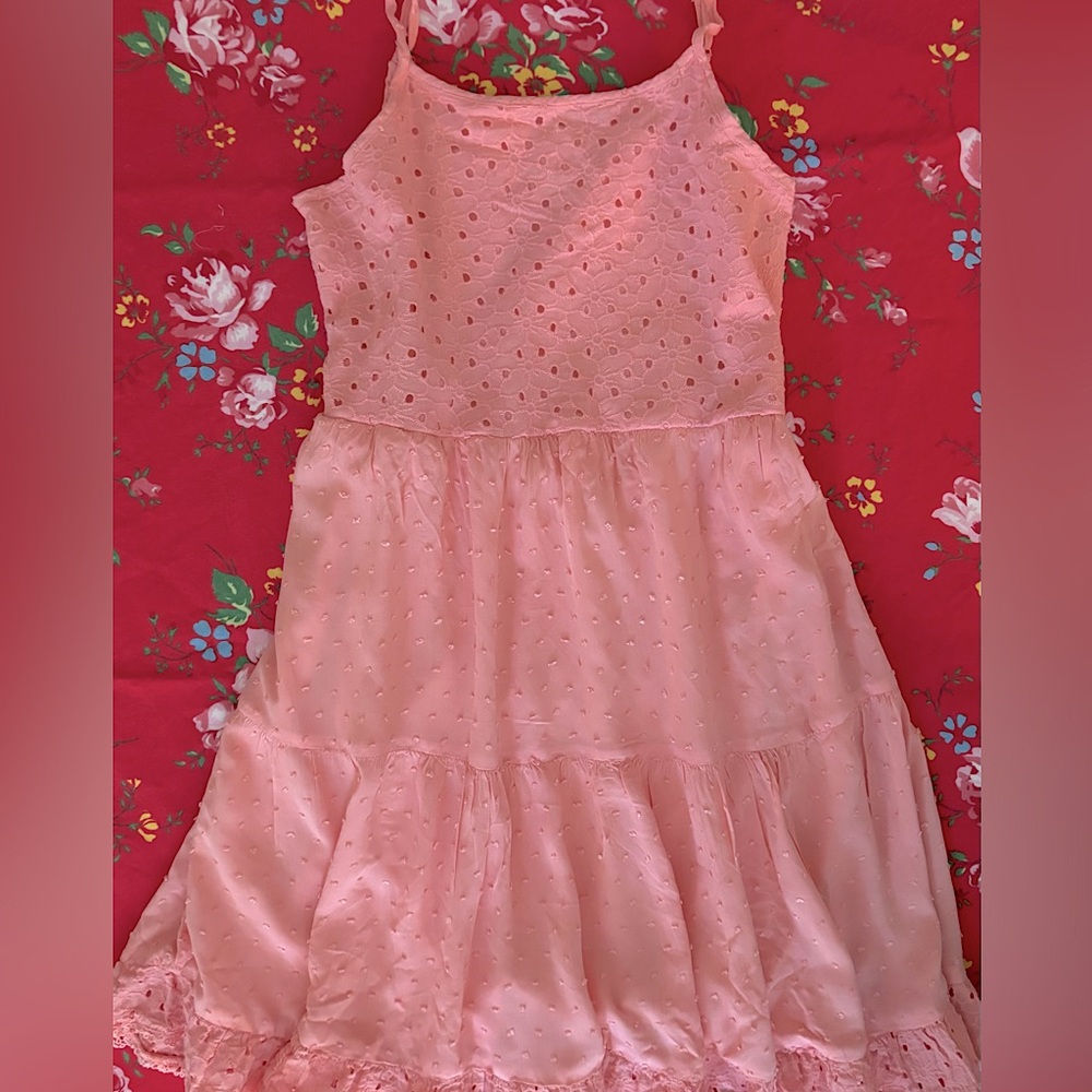 Art Class Pink Tiered Sundress